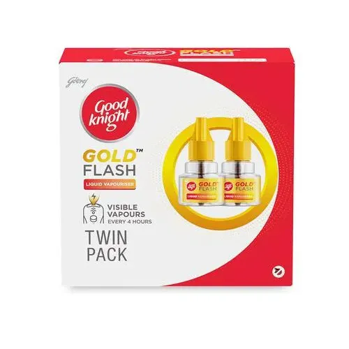 Good Knight Gold Flash Liquid Vapouriser - Twin Pack 1
