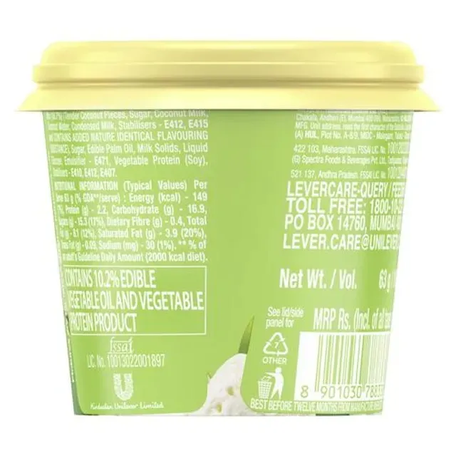 Kwality Walls Tender Coconut Ice Cream Cup 1