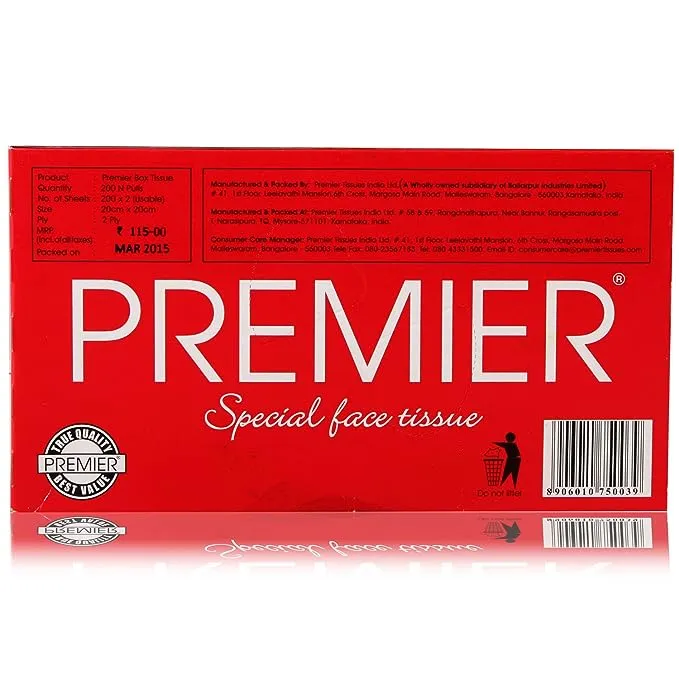 Premier Spl Face Tissue - 200 pulls 1
