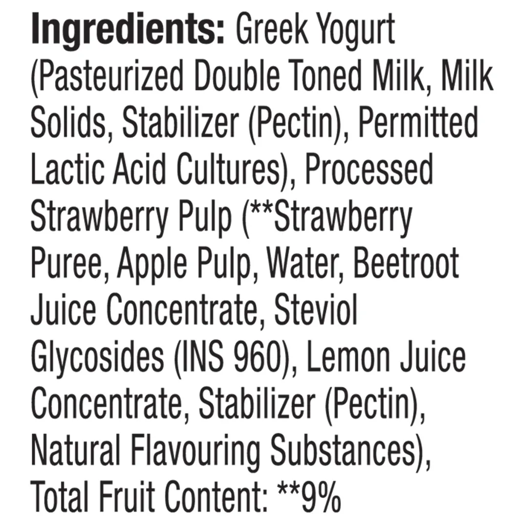 Epigamia Greek Yogurt Strawberry (Zero Added Sugar) 2
