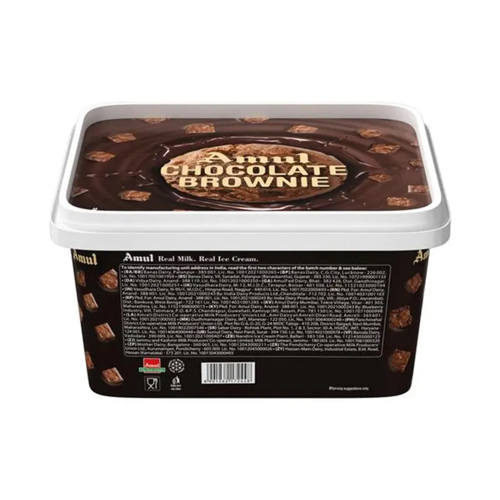 Amul Chocolate Brownie Ice Cream 1
