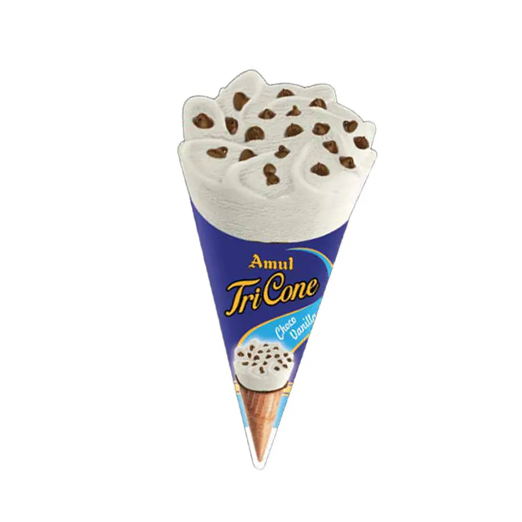 Amul Tricone Choco Vanilla Ice Cream