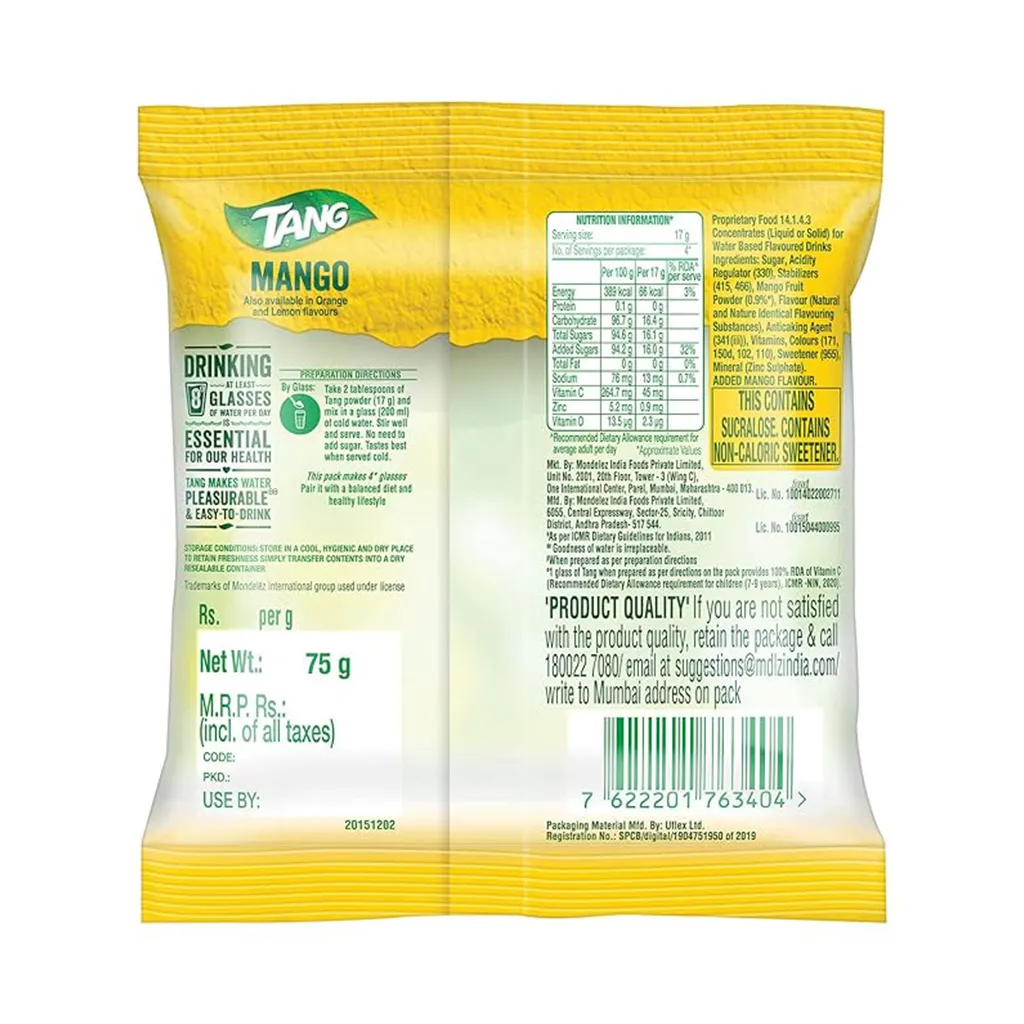 Tang Mango Instant Drink Mix 1