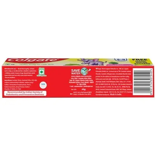 Colgate 2-5 Yrs Strawberry Toothpaste 1