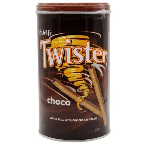 Delfi Twister Choco Wafer Rolls