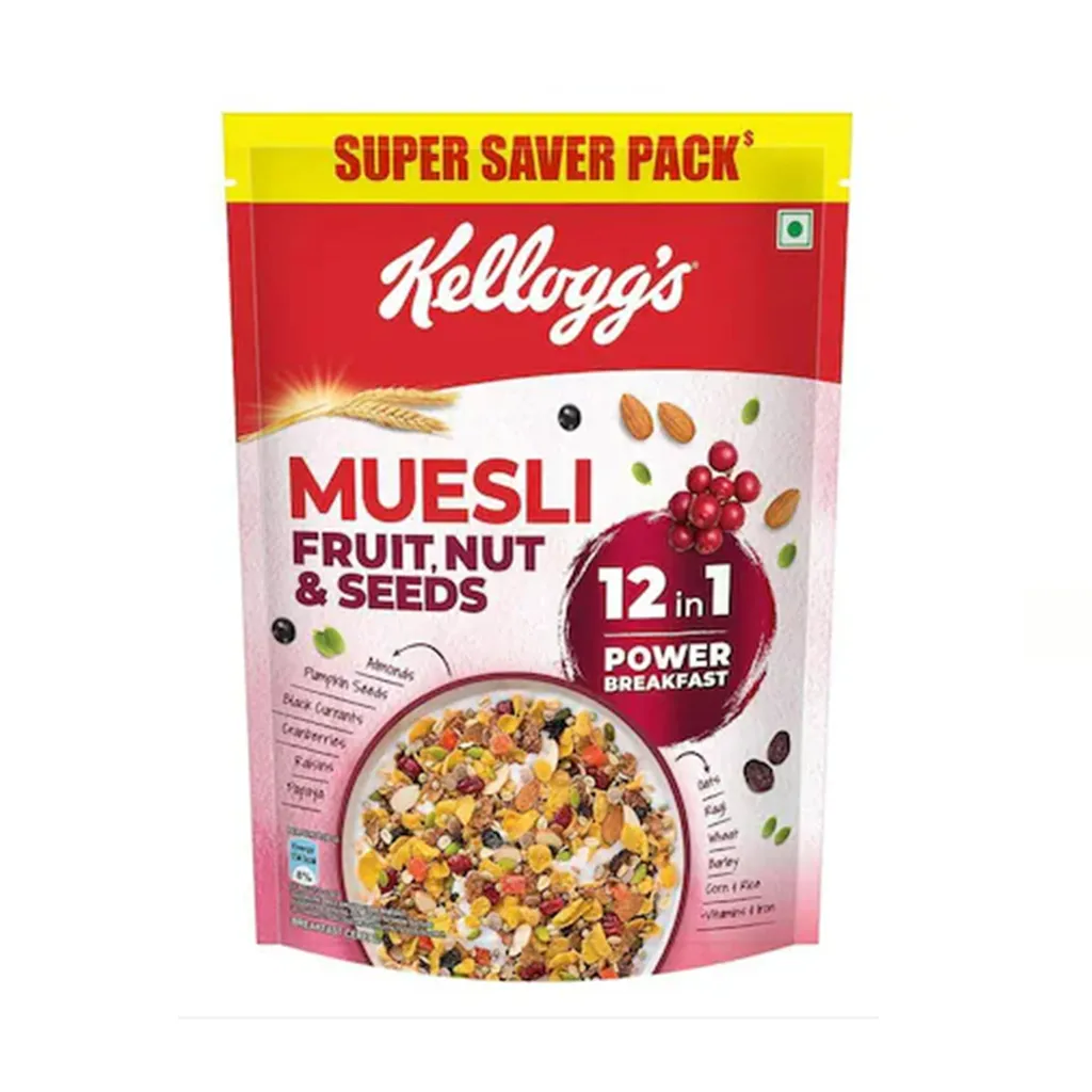 Kellogg's Muesli With 21% Fruit , Nut And Seeds