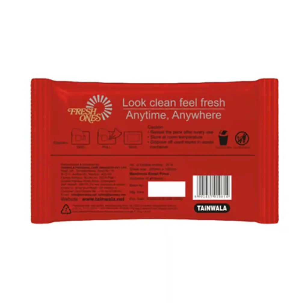 Fresh Ones Naturally Refreshing Facial Strawberry Fresh-20 Wipes 1