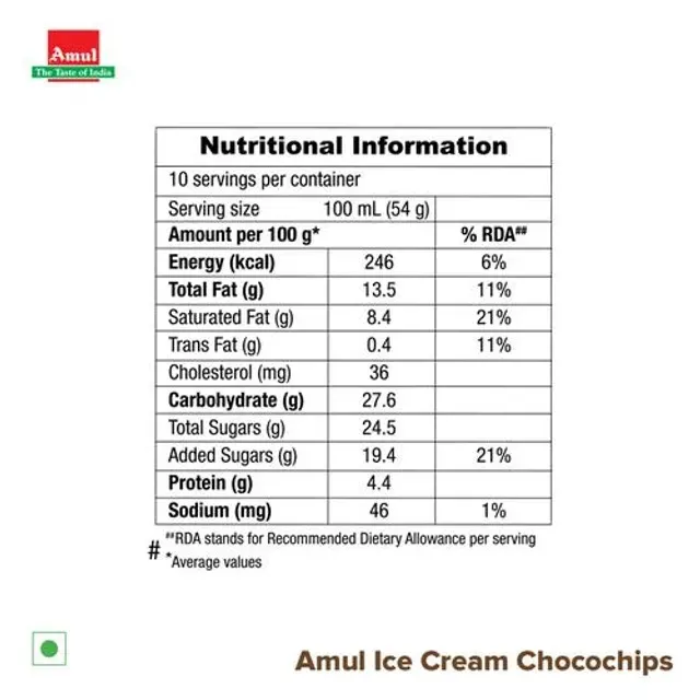 Amul Choco Chips Ice Cream 5