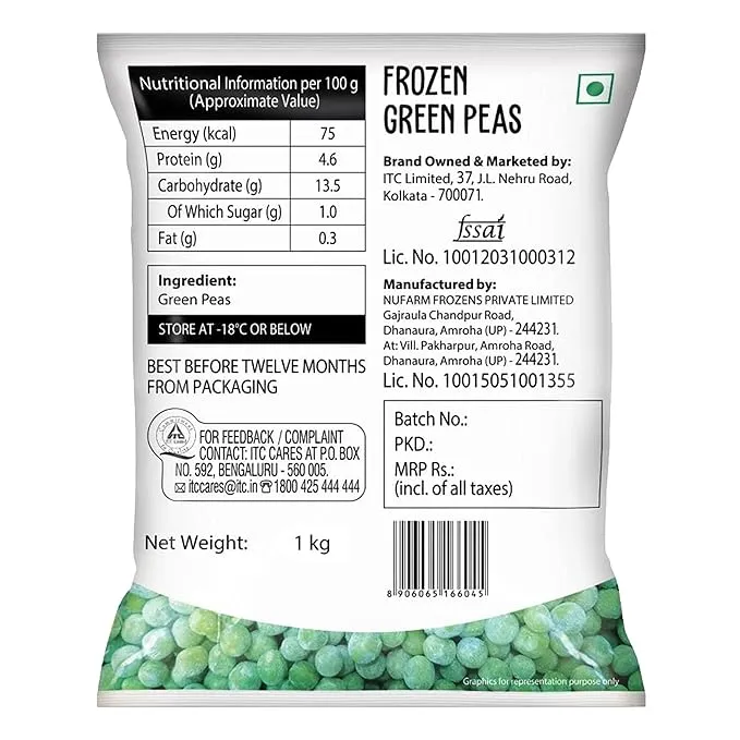 ITC Frozen Green Peas 1