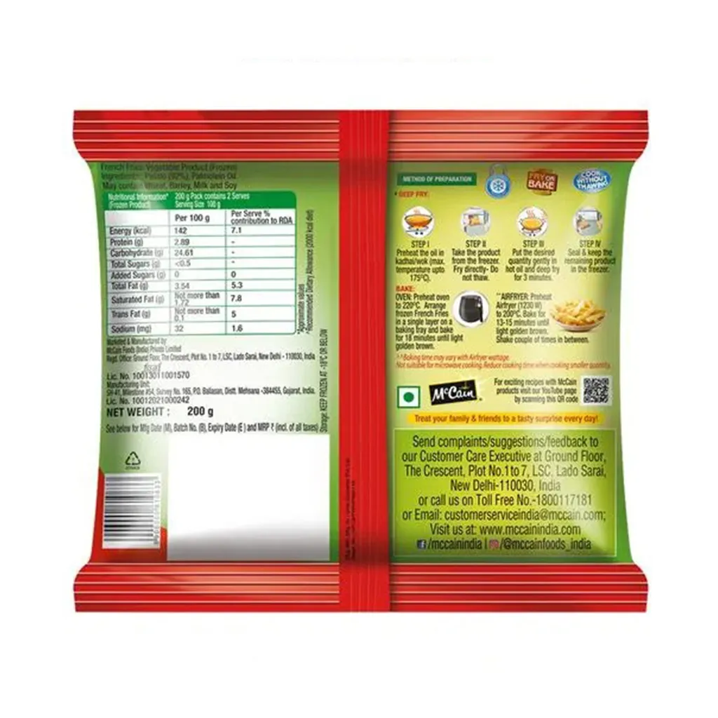 McCains French Fries 1